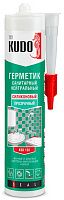 Изображение товара Герметик силиконовый санитарный 280 мл Kudo KSK-130, прозрачный