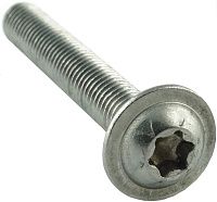 Винт с полукруглой головкой с фланцем шлиц Torx DIN 7380-2, класс прочности 10.9, оцинкованный