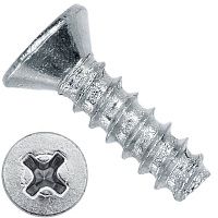 Саморез с потайной головкой 4,2х9,5 мм PH, DIN 7982 форма F, оцинкованная сталь