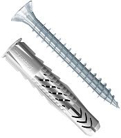 Универсальный дюбель UX 6х35 R S/20 с кромкой и шурупом Fischer 94758, нейлон