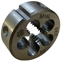 Плашка М14х2 мм 9ХС Волжский Инструмент 3704088, левая метрическая резьба Плашка М14х2 мм 9ХС Волжский Инструмент 3704088, левая метрическая резьба