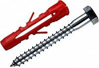 Дюбель с шурупом 10х60 и шестигранной головкой Mungo MU-SS