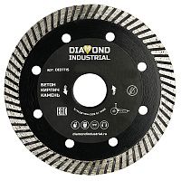 Изображение товара Диск алмазный по бетону, кирпичу, камню 115х22,2 мм Diamond Industrial DIDT115, турбированный