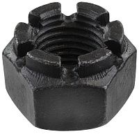Гайка корончатая М18 DIN 935, класс прочности 8, сталь без покрытия