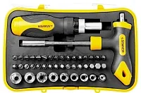 Отвертка реверсивная с битами и насадками Т-Compact-43 Stayer 25084-H43, 43 предмета