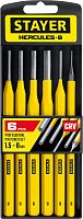 Набор выколоток в пластиковом держателе Hercules Professional Stayer 21077-H6, 6 шт