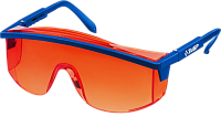 Очки защитные открытого типа, красные Протон ЗУБР 110483