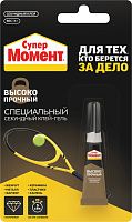 Клей секундный Момент Супер Высокопрочный 1700011, в блистере, 3 гр