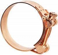 Хомут силовой 29-31/20 мм, нержавеющая сталь W2 омеднённая