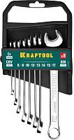 Набор ключей гаечных комбинированных 6-17 мм Kraftool 27079-H8C_z01, 8 предметов