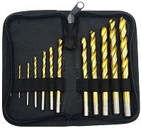 Изображение товара Набор сверл по металлу 3-5 мм P6M5 TiN №67 Волжский Инструмент 5509158, 10 шт