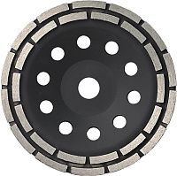 Чашка двухрядная алмазная 180х22,2 мм Krotec 3801024, в упаковке