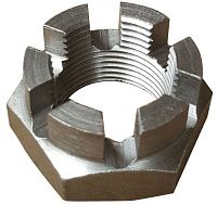 Гайка корончатая низкая DIN 937, нержавеющая сталь A2