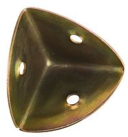 Уголок для ящика 30х30х30 мм Gah Alberts 347659, желтый цинк 4 шт