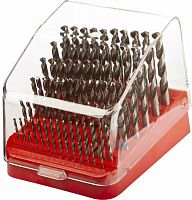 Набор сверл по металлу 1-10 мм HSSE-Co5 TiN 130° DIN 338  Pro H-Tools 215223THT, 91 шт