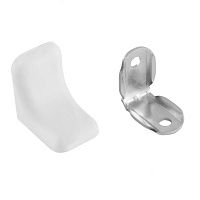 WINK Уголок мебельный с пластиковой накладкой 26х26х20 мм, белый, SPC26X26X20WH