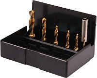 Набор метчиков 3в1 М3-М10 HSS-TiN Volkel 67209, 7 предметов