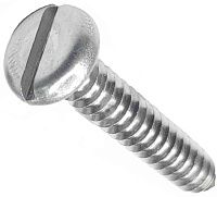 Саморез с цилиндрической головкой и прямым шлицем 4,8х19 DIN 7971, нержавеющая сталь А2