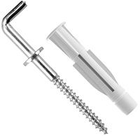 Дюбель с костылем 8х51 мм Pirat Bill-XL TOX, полиэтилен, 20 шт