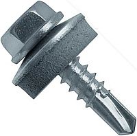 Винт самосверлящий по металлу с шайбой EPDM SD 3 Fasty, углеродистая сталь с покрытием MagniSilver