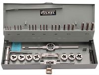 Изображение товара Набор метчиков и плашек М3-М12 HSS-G Volkel 49501, 31 предмет