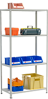 Стеллаж металлический до 100 кг, 4 полки Металл-завод СТФЛ 1054-1,8 1800х1000х500 мм