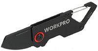 Нож складной с карабином Workpro WP381009