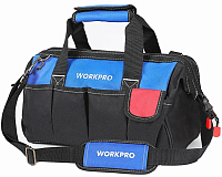 Сумка для инструмента 600D 380х180х200 мм на молнии с широким горлом Workpro WP281003