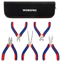Набор губцевого мини-инструмента Workpro WP201015, 5 шт