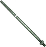 Молниеприёмный наконечник с контргайкой D=10 мм, L=1000 мм DEHN 101001, нержавеющая сталь