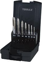 Изображение товара Набор метчиков резьбонарезных M3-M12 из быстрорежущей стали Terrax by Ruko А131057Е