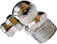 Пресс-масленка М10х1 угловая 90°, желтый цинк