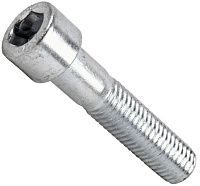 Винт (болт) с мелкой резьбой, цилиндрической головкой и внутренним шестигранником М12х1,5х80 DIN 912 (ISO 12474), класс прочности 12.9, оцинкованная сталь