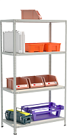 Стеллаж металлический до 100 кг, 4 полки Металл-завод СТФЛ 1054-2,5 2500х1000х500 мм
