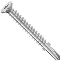 Саморез 4,8х45 дерево-металл с потайной головкой и буром Holz Technic SBSA24845, нержавеющая сталь А2