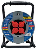 Силовой удлинитель на катушке 4 розетки 16 А 50 м Power Cube PC44703