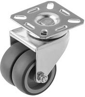 Изображение товара Колесо аппаратное поворотное двойное 50 мм SCND 25