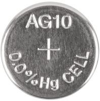 Батарейка щелочная тип таблетка AG10 1,5 В 80 мА·ч FIT LR54, 10 шт
