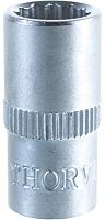 Головка торцевая 12-гранная 1/4"DR 8 мм Thorvik S11S12080