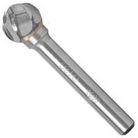 Изображение товара Борфреза твердосплавная по алюминию 12x10x51 мм форма D DIN 8033 ВК8 Волжский Инструмент 5603003, в упаковке