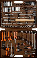 Изображение товара Универсальный набор инструмента 1/4", 3/8" и 1/2"DR Ombra OMT150S, 150 штук