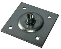 Изображение товара Пластина опорная 60х60, облегчённая с гайкой М12 ПТ, горячий цинк