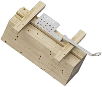 Крепление анкерное с крюком для лестницы, с изгибом, 520х174 мм HOOK SPIKE Holz Technic, нержавеющая сталь А2