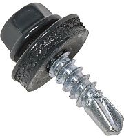 Саморез кровельный со сверлом 4,8х19 RAL 7016 антрацитово-серый