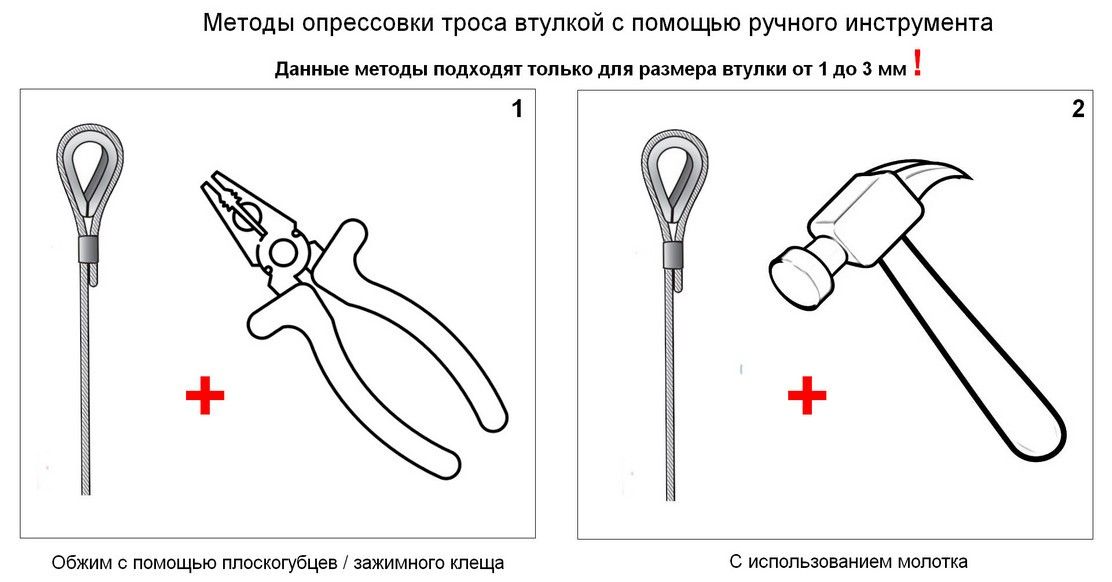 методы опрессовки втулки с применением ручного инструмента