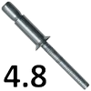 Заклепки 4,8